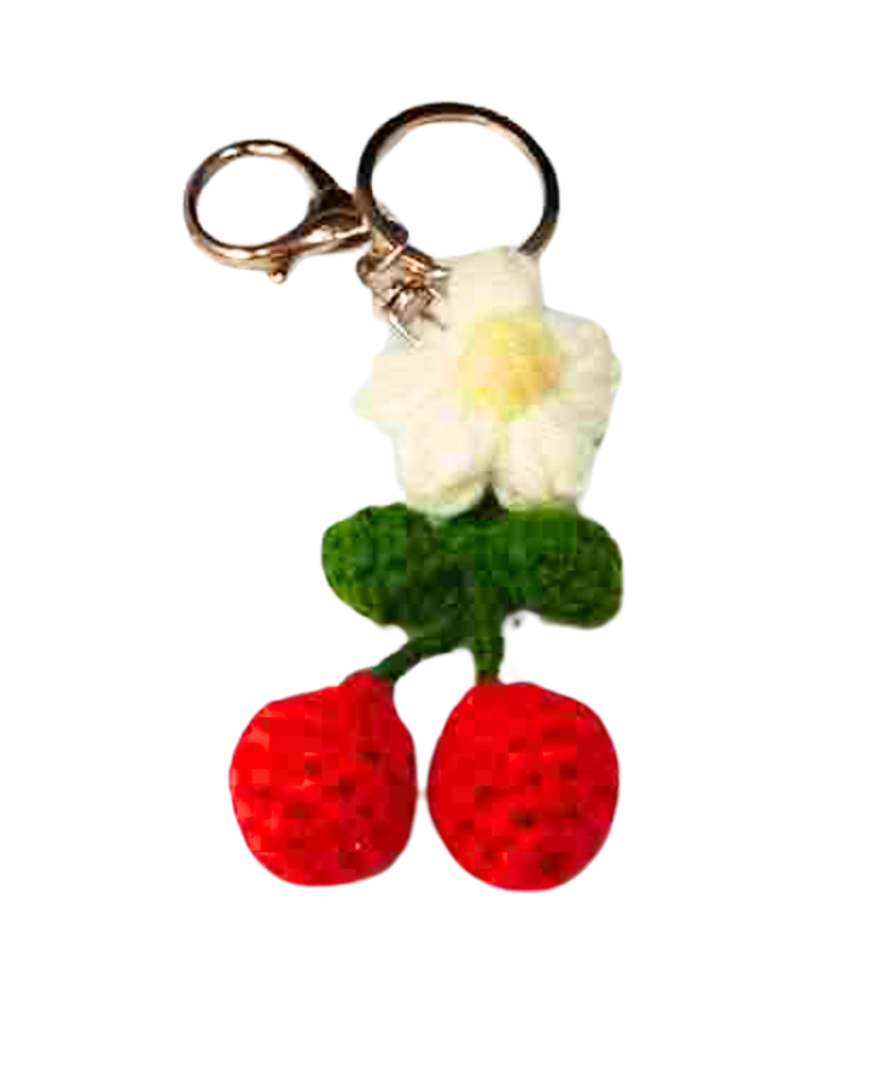 Handmade Crochet Fruit & Flower Keychains (CA113)