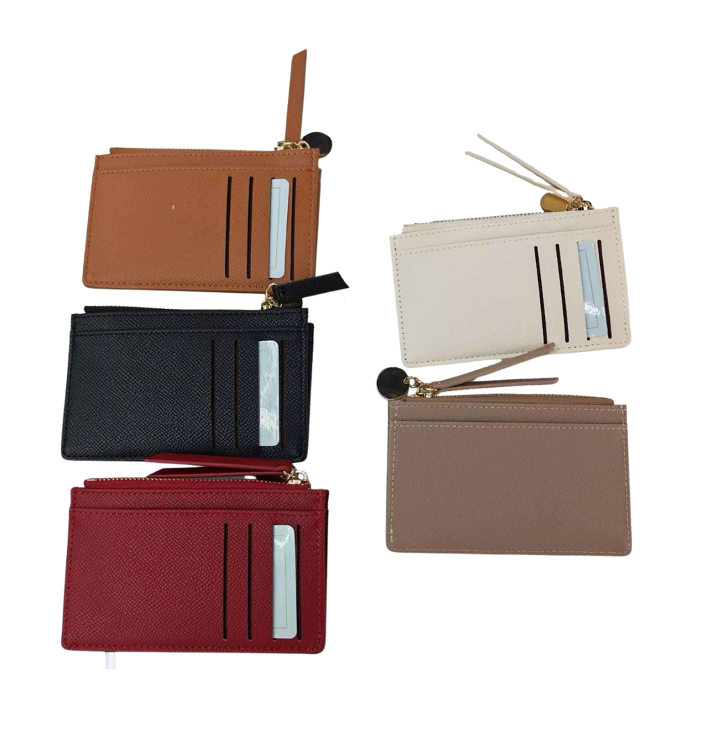 Slim Card Holder Wallet with Zipper (CA102)