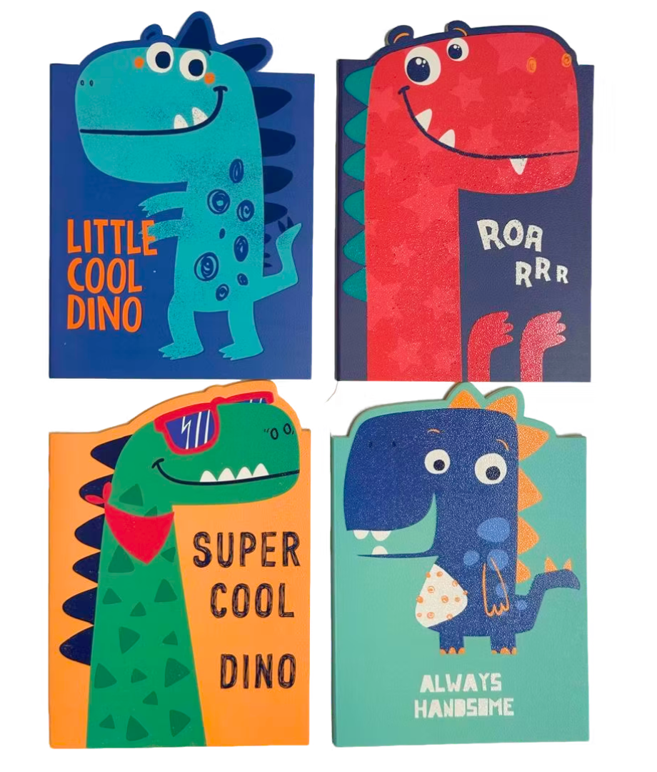 Cuaderno de dinosaurios adorable - 32 hojas - Cuaderno infantil - BLZ15435A5-1-4