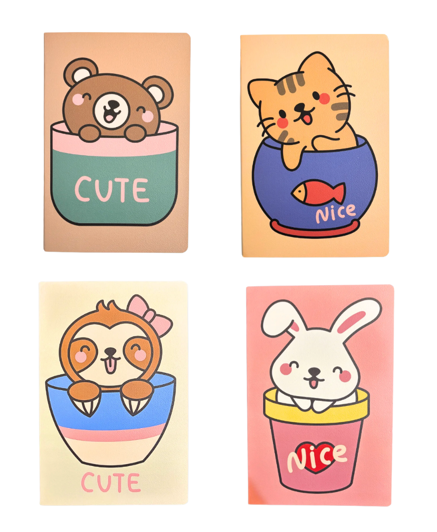 Cute Animal Notebook – 32 Sheets (BL15427B5-1-4)