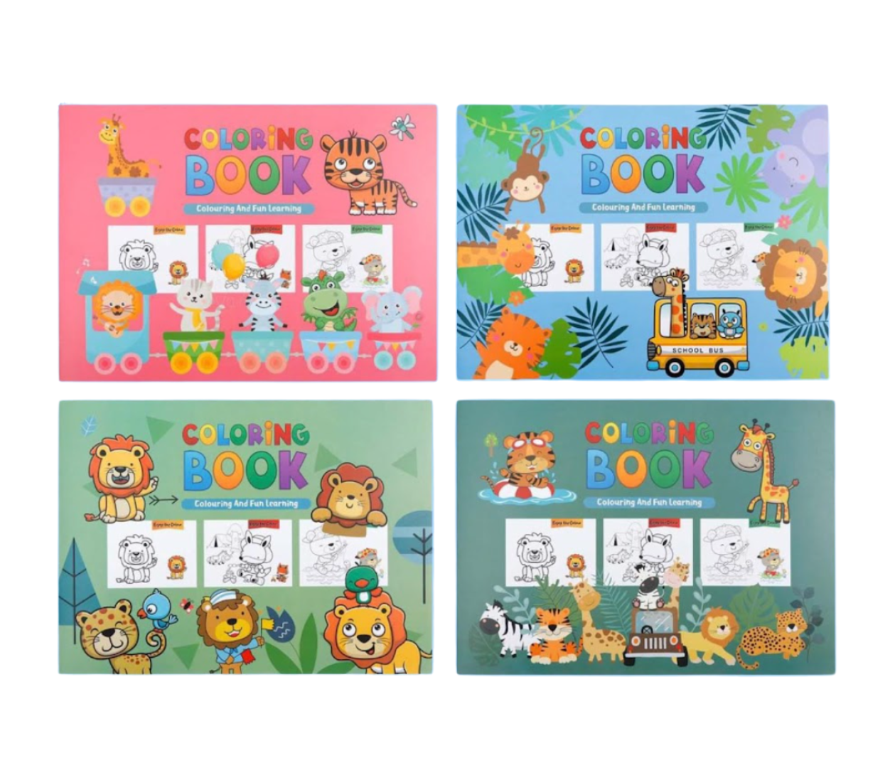 Libro para colorear del zoológico para niños – 16 hojas - TS12388A5-1-4