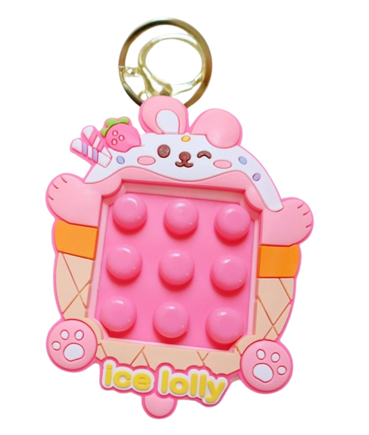 Ice Lolly Pop Bubble Keychain (CA114-3)