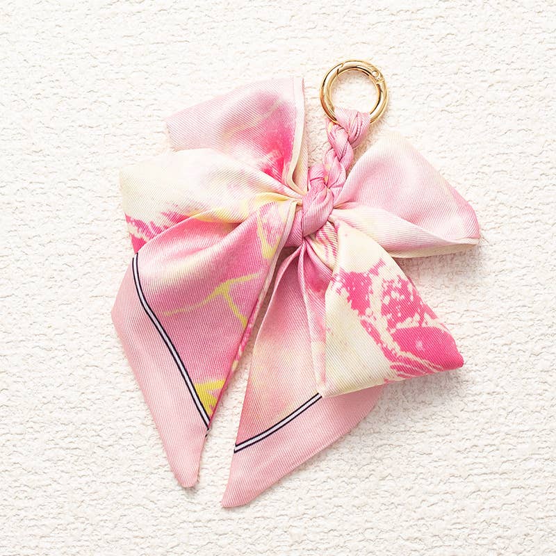Bow Scarf Bag Charm Keychain 🎀✨