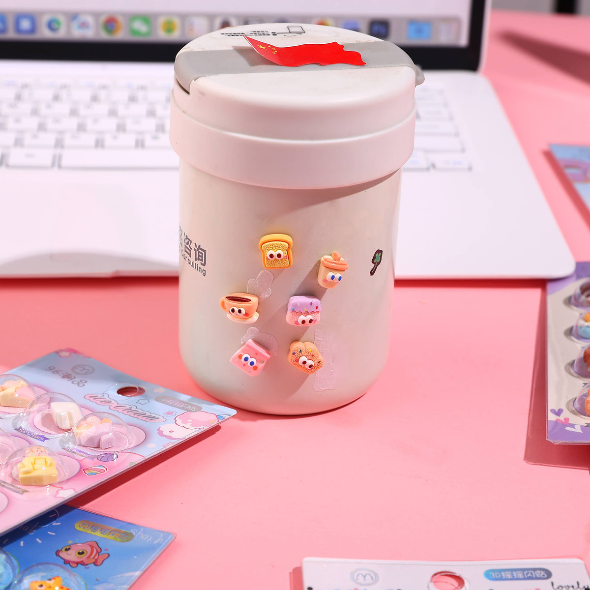 3D Raised Capsule Sticker for Phone Case & Laptop