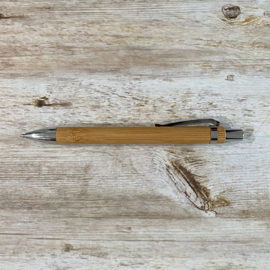 Natural Wood Ballpoint Pen – Custom Engraving Available