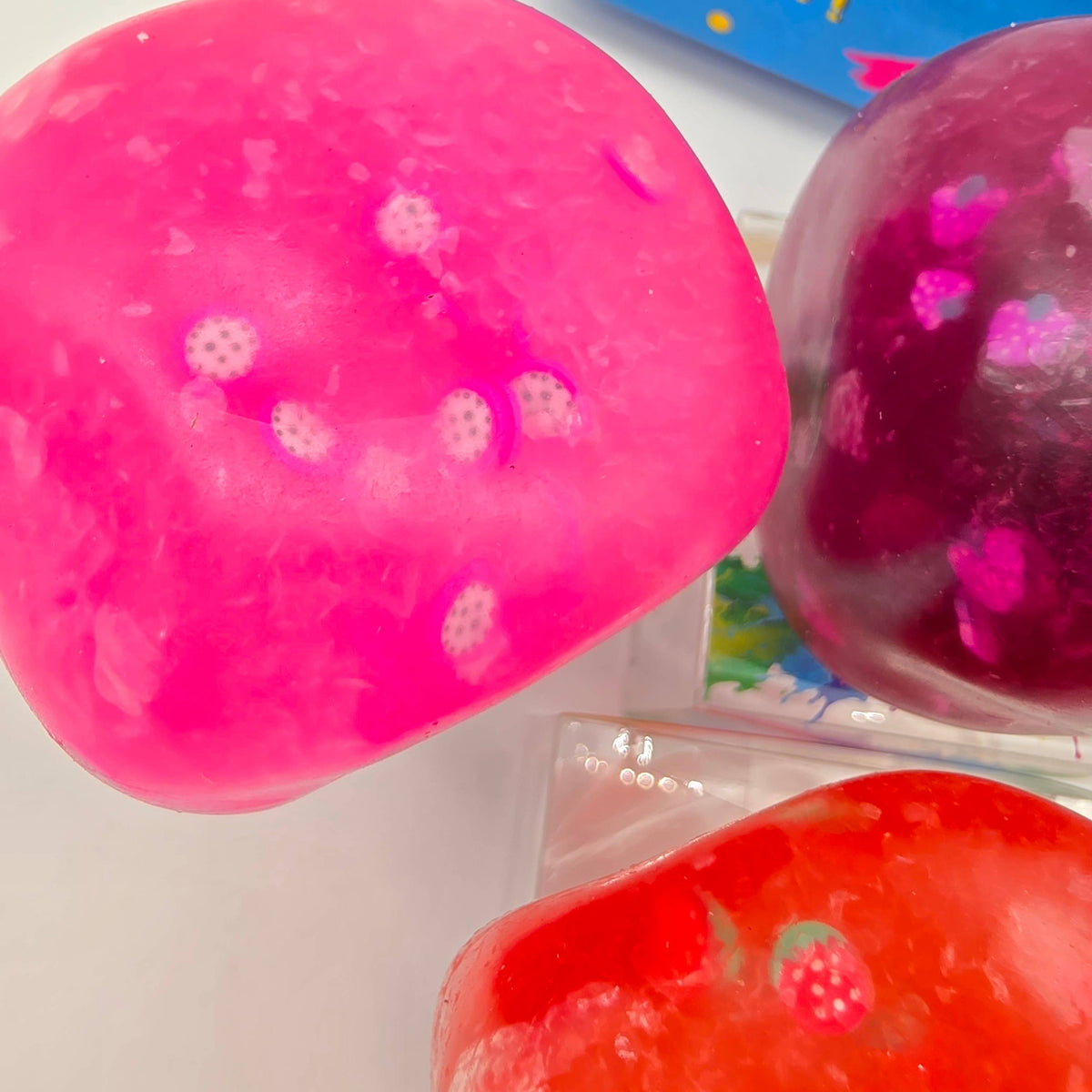 Slushy Fruit Ball Squeeze Toy – Coconut Oil ASMR Squishy