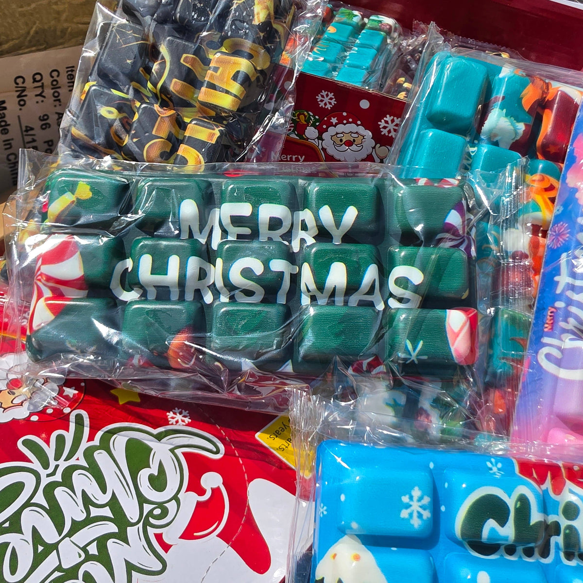 Christmas Chocolate Bar Slow-Rise Squishy Toy