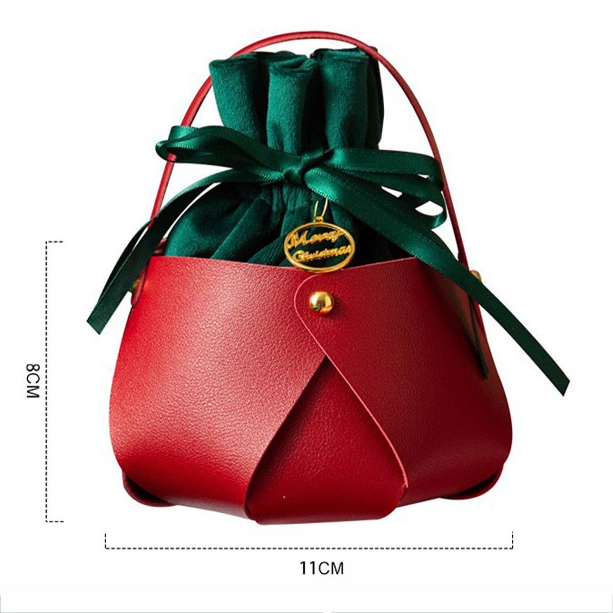 Christmas Mini Gift Bag with Drawstring Pouch – 1 Piece 🎄🎁