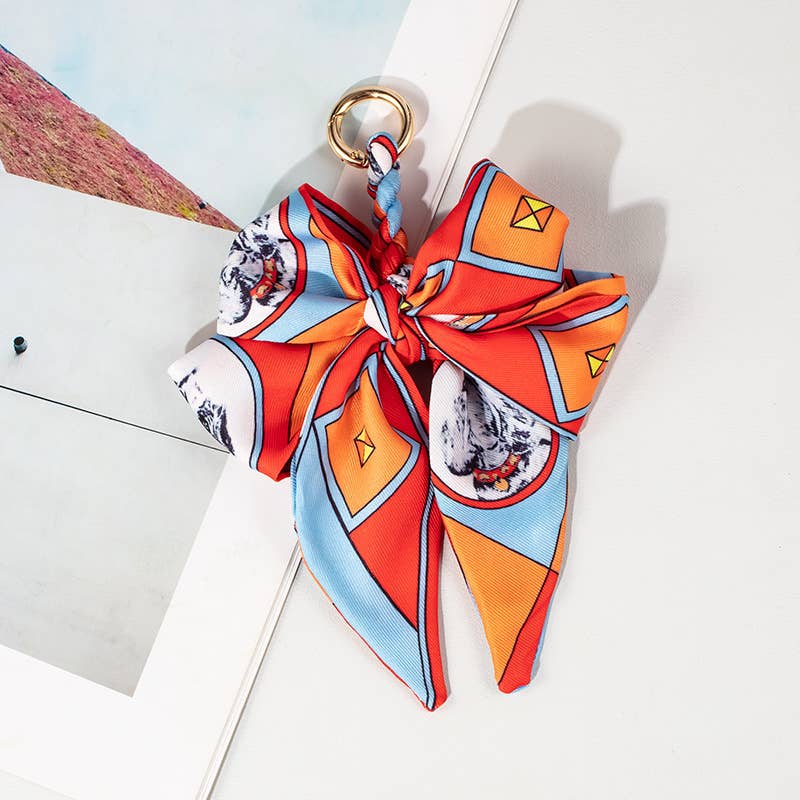 Bow Scarf Bag Charm Keychain 🎀✨