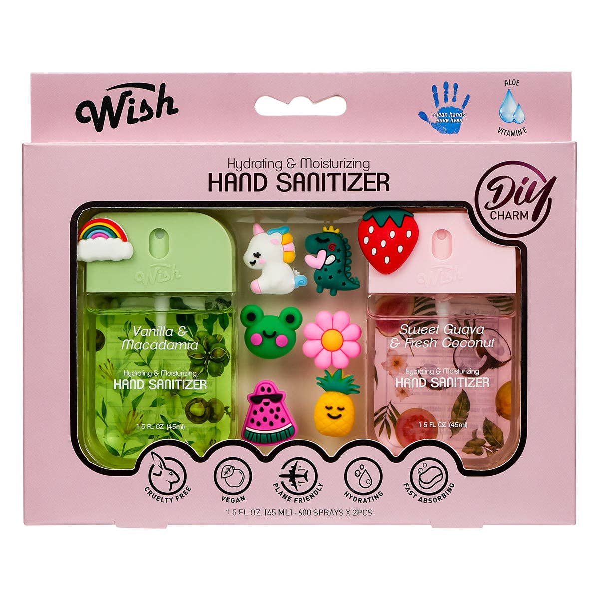 Decorative Charm Sanitizer Collection Case, 20ct