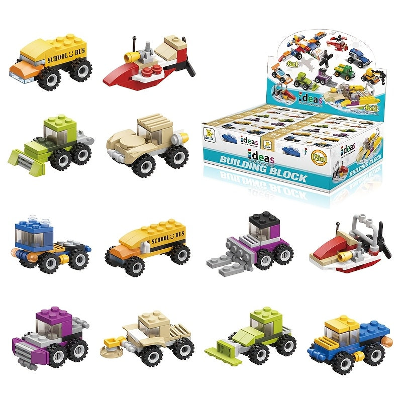 Minivehículo 6 en 1: Juego de construcción creativo para niños - CA208