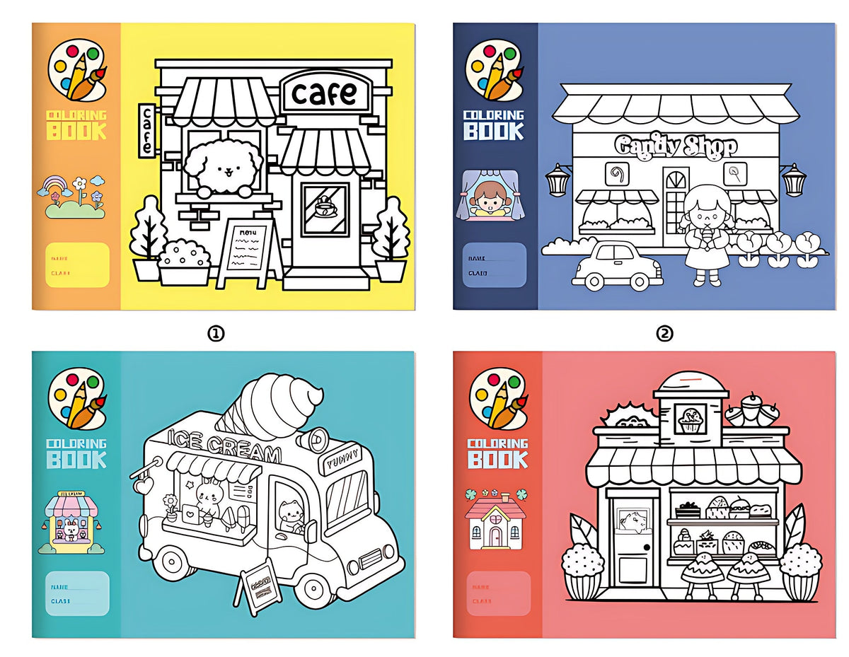 Happy Town Coloring Book SKU: CA1731
