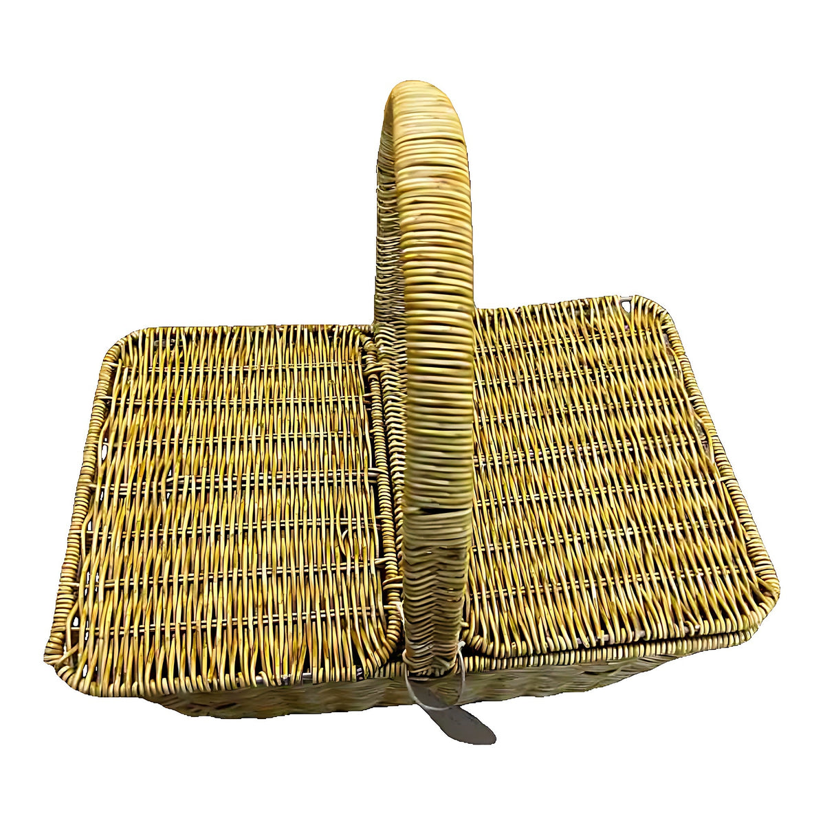 Vintage Wicker Picnic Basket with Double Lid