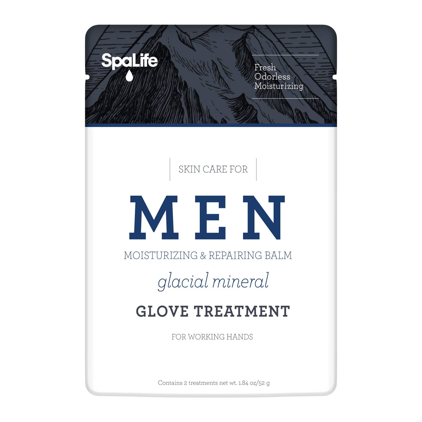 Father's Day Men's Glacial Mineral Moisturizing Hand Gloves