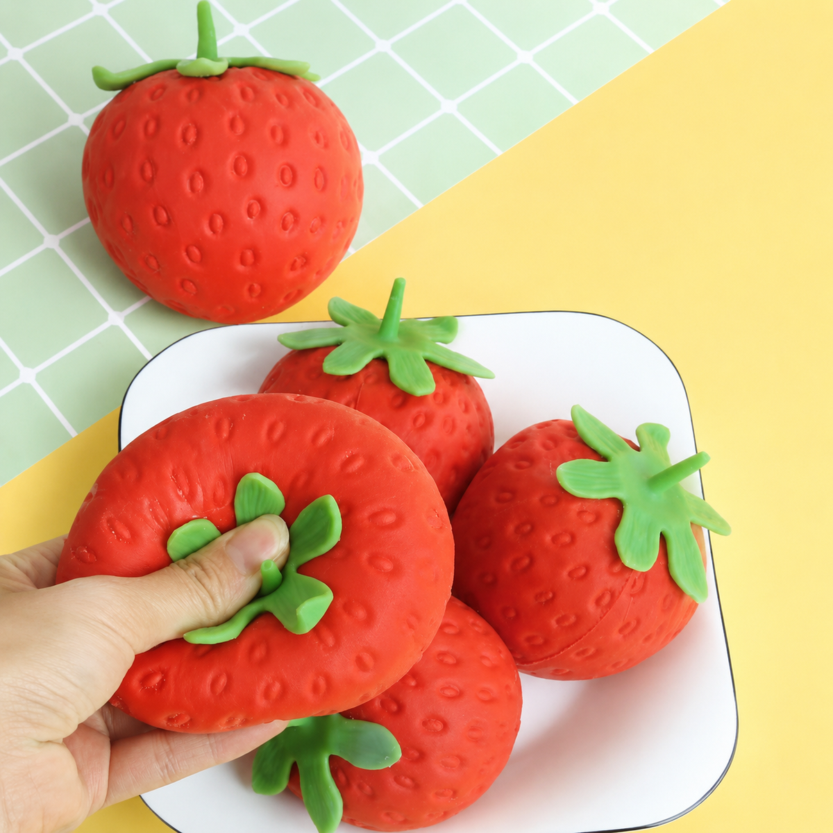Strawberry Shape Squishy Stress Toy