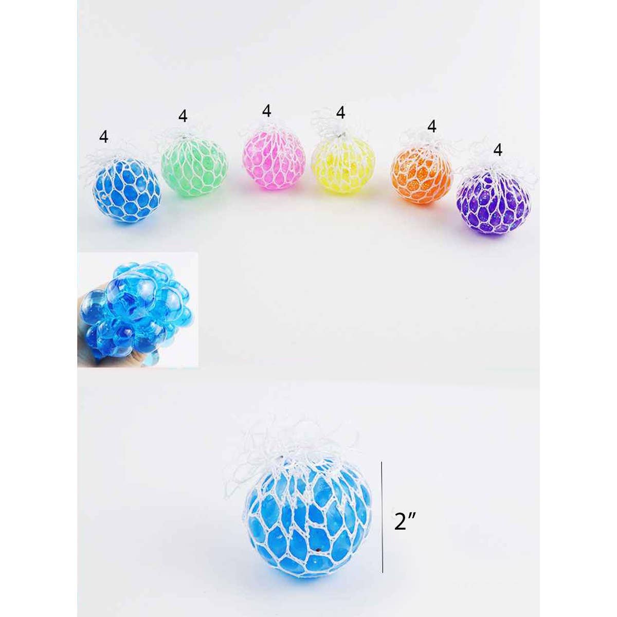 2" Mesh Squishy Stress Ball