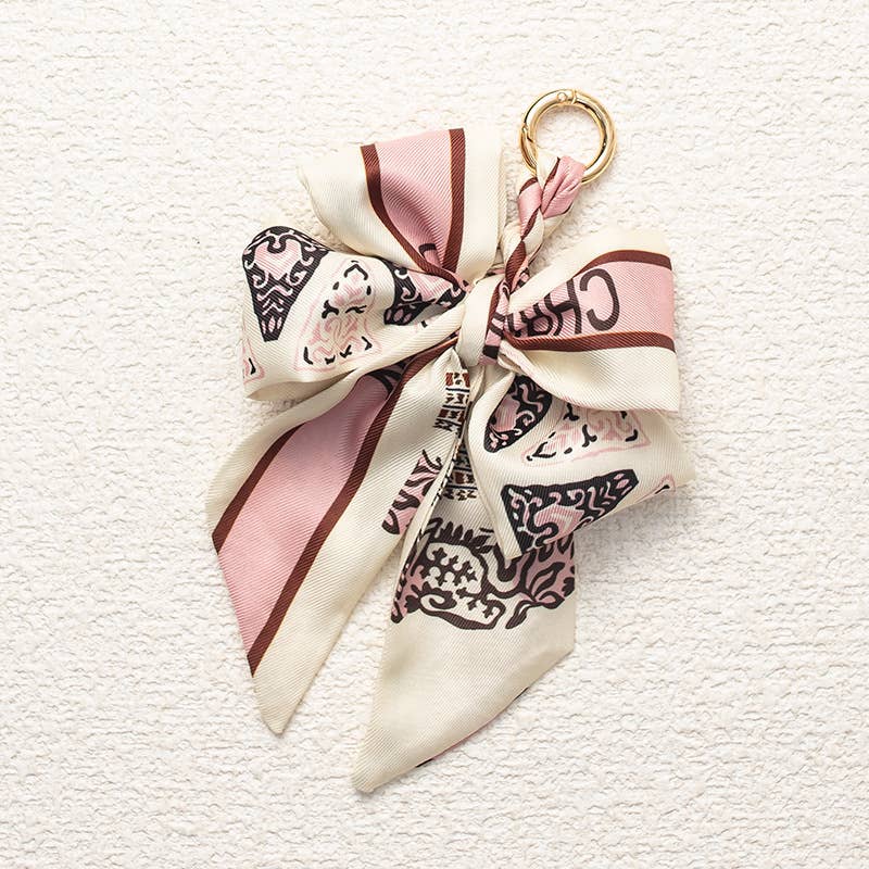 Bow Scarf Bag Charm Keychain 🎀✨