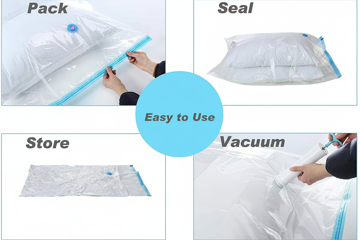 Space Saving Bags with Hand Pump (6 Pack) - G8075-5